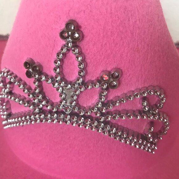 Girls Pink Princess Light up Cowboy Hat - Picture 11 of 11